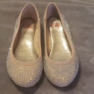 GB girls rhinestone flats